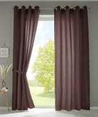 2er Set Vorhänge Schal Ösen »Berlin« Microsatin Lichtdurchlässig Uni Matt 20405N2 Braun HxB 245x140 cm Vorhang 20405N2braun_93d1140b-86d1-42d5-8faf-3c09ea3511a2 | gerdinenbox.com