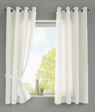 2er Set Vorhänge Schal Ösen »Berlin« Microsatin Lichtdurchlässig Uni Matt 20405N2 Creme HxB 175x140 cm Vorhang 20405N2creme-175_e9512c81-1c1d-4a81-88fa-8945a1c58e72 | gerdinenbox.com