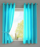 2er Set Vorhänge Schal Ösen »Berlin« Microsatin Lichtdurchlässig Uni Matt 20405N2 Türkis HxB 175x140 cm Vorhang 20405N2tuerkis-175_bcf86f45-750a-4e49-88eb-16f9899d0726 | gerdinenbox.com