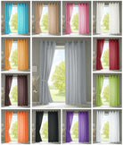 2er Set Vorhänge Schal Ösen »Berlin« Microsatin Lichtdurchlässig Uni Matt 20405N2 Vorhang 20405N2var | gerdinenbox.com