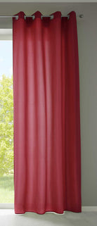 1er Set Vorhänge Schal Ösen »Berlin« Microsatin Lichtdurchlässig Uni Matt 20405N Bordeaux HxB 245x140 cm Vorhang 20405Nbordeaux | gerdinenbox.com