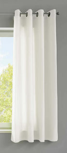 1er Set Vorhänge Schal Ösen »Berlin« Microsatin Lichtdurchlässig Uni Matt 20405N Creme HxB 145x140 cm Vorhang 20405Ncreme-175 | gerdinenbox.com