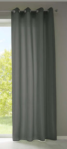1er Set Vorhänge Schal Ösen »Berlin« Microsatin Lichtdurchlässig Uni Matt 20405N Dunkelgrau HxB 245x140 cm Vorhang 20405Ndunkelgrau | gerdinenbox.com