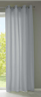 1er Set Vorhänge Schal Ösen »Berlin« Microsatin Lichtdurchlässig Uni Matt 20405N Grau HxB 245x140 cm Vorhang 20405Ngrau | gerdinenbox.com