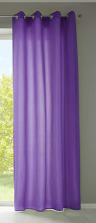 1er Set Vorhänge Schal Ösen »Berlin« Microsatin Lichtdurchlässig Uni Matt 20405N Lila HxB 245x140 cm Vorhang 20405Nlila | gerdinenbox.com