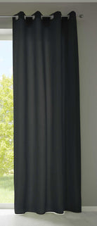 1er Set Vorhänge Schal Ösen »Berlin« Microsatin Lichtdurchlässig Uni Matt 20405N Schwarz HxB 225x140 cm Vorhang 20405Nschwarz_a0a133b4-32c1-4e3a-8ae1-401ba9ccc8e2 | gerdinenbox.com