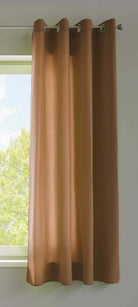 1er Set Vorhänge Schal Ösen »Berlin« Microsatin Lichtdurchlässig Uni Matt 20405N Taupe HxB 145x140 cm Vorhang 20405Ntaupe-175 | gerdinenbox.com