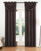 Vorhang Set Schal Ösen Microsatin Segeltuch Querbehang lichtdurchlässig Deko Wohnzimmer 20405S4 Braun HxB 225x140 cm Vorhang Set 20405S4braun_e3f735ff-ce75-4f80-8f7c-0df930dbd5dc | gerdinenbox.com