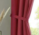 2er Set Vorhänge Schal Ösen »Berlin« Microsatin Lichtdurchlässig Uni Matt 20405N2 Vorhang 20405_raff_bordeaux | gerdinenbox.com