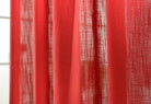 Vorhang Schal verdeckte Schlaufen >>Linene<< blickdicht Leinen Optik Natur Grobfaser (HxB) Lanhaus Stil schwere Qualität 20445 Vorhang 20445_rot_10 | gerdinenbox.com