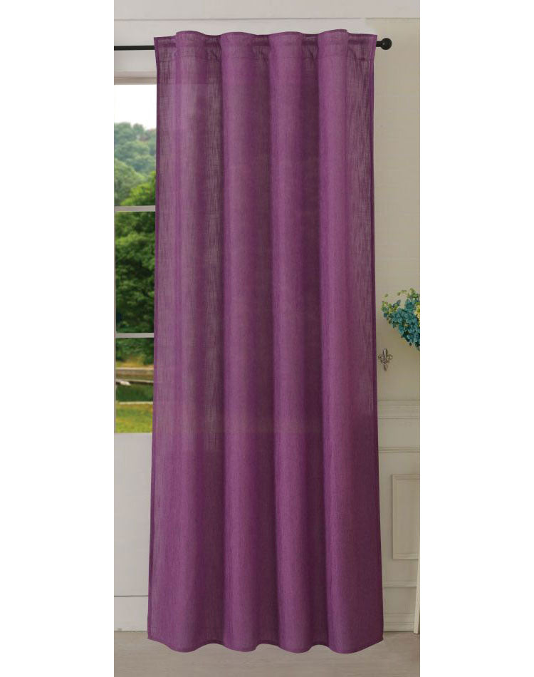 Vorhang Schal verdeckte Schlaufen >>Linene<< blickdicht Leinen Optik Natur Grobfaser (HxB) Lanhaus Stil schwere Qualität 20445 Fuchsia Vorhang 20445fuchsia | gerdinenbox.com