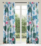 Vorhang Schal blickdicht verdeckte Schlaufen Universalband Digitaldruck (Höhe x Breite cm) 204902 Tropical 2 Stück 245x140 Vorhang Set 204902tropical | gerdinenbox.com