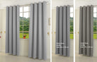 Verdunkelungsvorhang Ösen matt uni Farben blickdicht Blackout 20600 Grau 245x135 (HxB) Vorhang 20600grau-245 | gerdinenbox.com