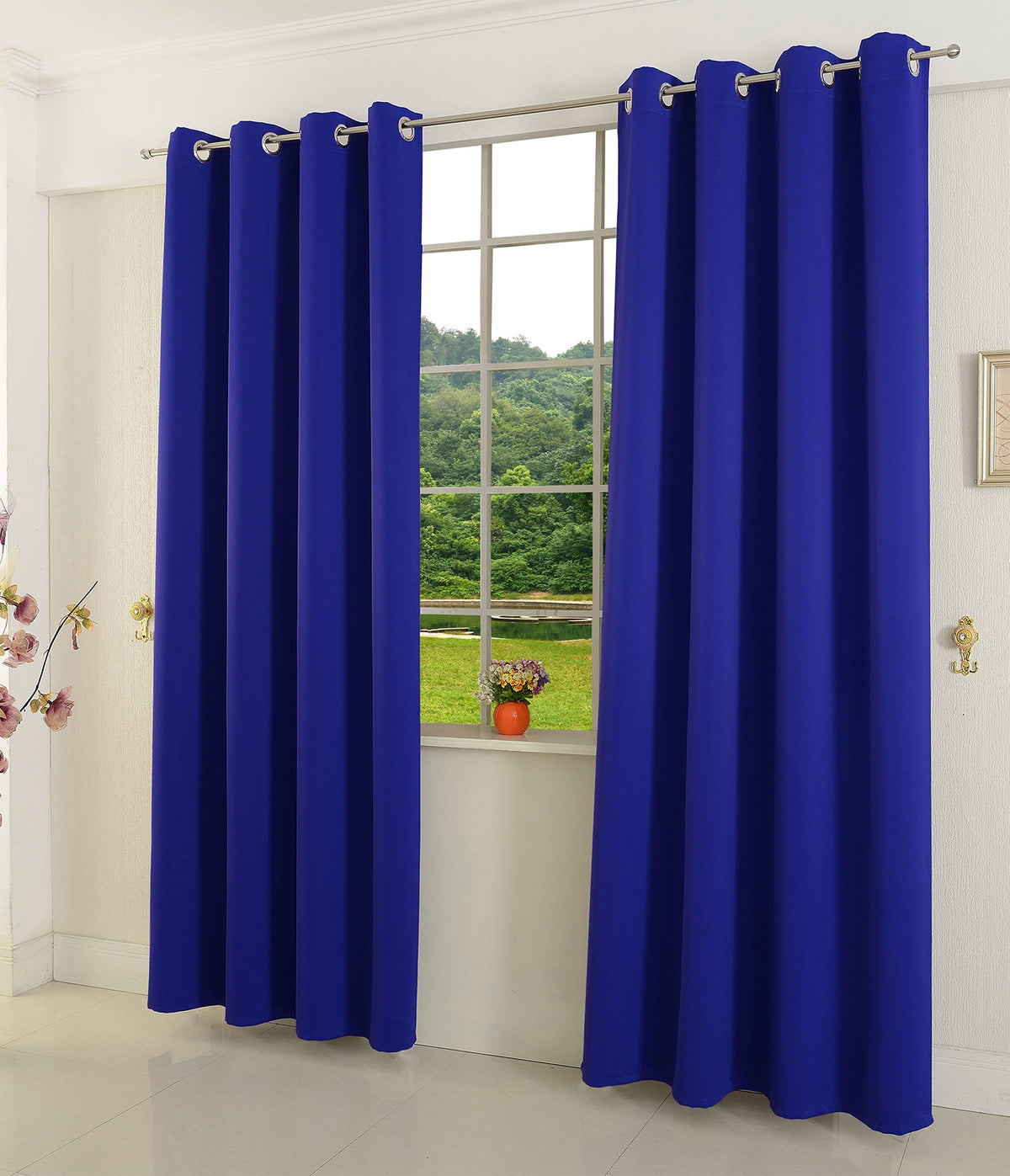 Verdunkelungsvorhang Ösen matt uni Farben blickdicht Blackout 20600 Royalblau 175x135 (HxB) Vorhang 20600royalblau | gerdinenbox.com