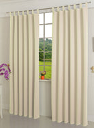 Verdunkelungsvorhag mit Schlaufen matt uni Farben aus weichfallenden blickdichten Stoff blickdicht Blackout 20610 Angora 245x135 (HxB) Vorhang 20610angora | gerdinenbox.com