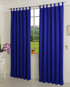 Verdunkelungsvorhag mit Schlaufen matt uni Farben aus weichfallenden blickdichten Stoff blickdicht Blackout 20610 Royalblau 245x135 (HxB) Vorhang 20610royalblau | gerdinenbox.com