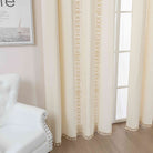 2er Set Vorhang Ösen »Osaka« HxB 245x140 cm Creme 100% Baumwolle Linenlook Makrameespitze Bommeln Raffhalter Gardinen Vorhang 3F3A7205_f8180cb5-557e-4022-9381-6771edcc4873 | gerdinenbox.com