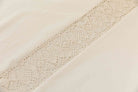 Vorhang Ösen »Osaka« HxB 245x140 cm Creme 100% Baumwolle Linenlook Makrameespitze Bommeln Raffhalter Gardinenschal 3F3A7244 | gerdinenbox.com