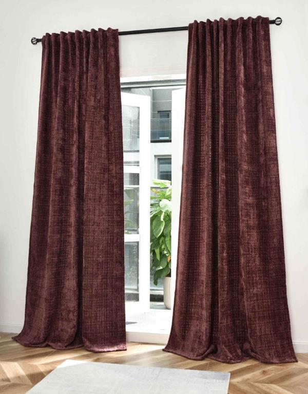 2er Set Vorhänge Chenille Jacquard »RIGA« mit Multiband-Aufhängung Luxuriöser Stil für Ihr Zuhause 2023500-2 Himbeere Vorhang Set 47595870191880_58489726-6a79-4fda-8ec6-84c334faaae9 | gerdinenbox.com