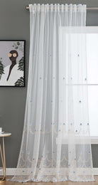 Gardine Raschel Stickerei Design »Florenz« Multiband für Gardinenschiene und Gardinenstange Elegante Fensterdekoration 2023200 Gardinenschal 593A0049-1 | gerdinenbox.com