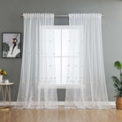 Gardine Raschel Stickerei Design »Florenz« Multiband für Gardinenschiene und Gardinenstange Elegante Fensterdekoration 2023200 Gardinenschal 593A0049 | gerdinenbox.com