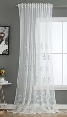 Gardine Raschel Stickerei Design »Florenz« Multiband für Gardinenschiene und Gardinenstange Elegante Fensterdekoration 2023200 Gardinenschal 593A0114-1 | gerdinenbox.com