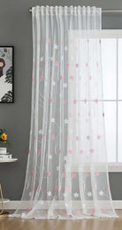 Gardine Raschel Stickerei Design »Florenz« Multiband für Gardinenschiene und Gardinenstange Elegante Fensterdekoration 2023200 Gardinenschal 593A0122-1 | gerdinenbox.com