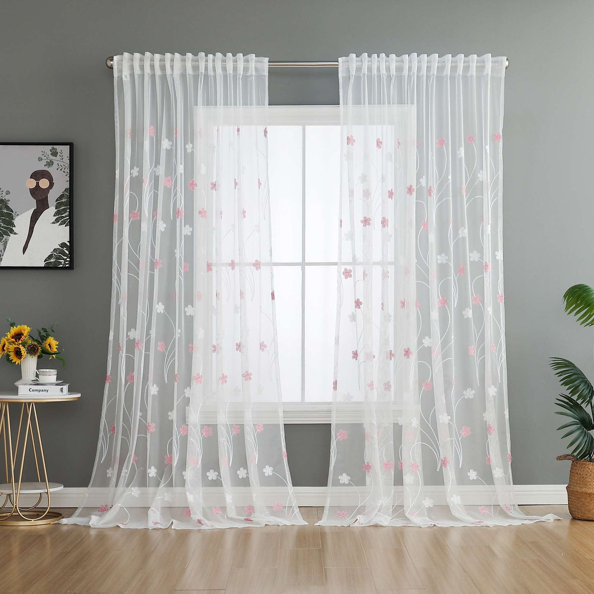 Gardine Raschel Stickerei Design »Florenz« Multiband für Gardinenschiene und Gardinenstange Elegante Fensterdekoration 2023200 Gardinenschal 593A0122 | gerdinenbox.com