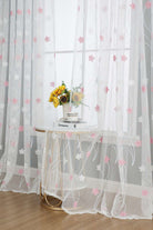 Gardine Raschel Stickerei Design »Florenz« Multiband für Gardinenschiene und Gardinenstange Elegante Fensterdekoration 2023200 Gardinenschal 593A0127 | gerdinenbox.com