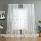 Gardine Raschel Stickerei Design »Florenz« Multiband für Gardinenschiene und Gardinenstange Elegante Fensterdekoration 2023200 Gardinenschal 593A0145 | gerdinenbox.com