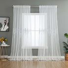 Gardine Raschel Stickerei Design »Florenz« Multiband für Gardinenschiene und Gardinenstange Elegante Fensterdekoration 2023200 Gardinenschal 593A0194 | gerdinenbox.com