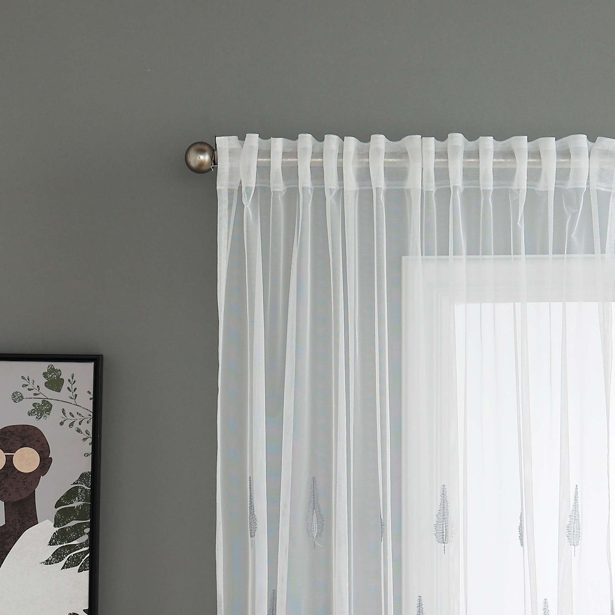 Gardine Raschel Stickerei Design »Florenz« Multiband für Gardinenschiene und Gardinenstange Elegante Fensterdekoration 2023200 Gardinenschal 593A0226 | gerdinenbox.com
