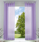 2er-Pack Gardinen Transparent Vorhang Set Wohnzimmer Voile Schlaufenschal mit Bleibandabschluß 61000CN Flieder HxB 225x140 cm Gardinen Set 61000CNflieder_7d537407-a737-420c-8dcf-079ea66c42cc | gerdinenbox.com