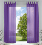 2er-Pack Gardinen Transparent Vorhang Set Wohnzimmer Voile Schlaufenschal mit Bleibandabschluß 61000CN Lila HxB 225x140 cm Gardinen Set 61000CNlila_8afbf5b7-9234-4c83-8a18-76cb08814ce1 | gerdinenbox.com