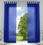 2er-Pack Gardinen Transparent Vorhang Set Wohnzimmer Voile Schlaufenschal mit Bleibandabschluß 61000CN Royalblau HxB 225x140 cm Gardinen Set 61000CNroyalblau_1dbfab88-ca08-4a3e-8b25-a12409ef3b79 | gerdinenbox.com