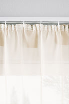 2er-Pack Gardinen Transparent Vorhang Set Wohnzimmer Voile Schlaufenschal mit Bleibandabschluß 61000CN Gardinen Set 61175_schiene_creme | gerdinenbox.com