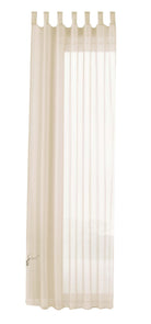 Schlaufenschal Gardine uni transparent Voile 61175 Gardinenschal 61175creme-crop | gerdinenbox.com