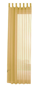 Schlaufenschal Gardine uni transparent Voile 61175 Gardinenschal 61175gelb-crop | gerdinenbox.com