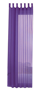 Schlaufenschal Gardine uni transparent Voile 61175 Gardinenschal 61175lila-crop | gerdinenbox.com