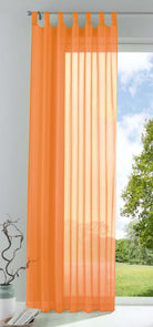 Schlaufenschal Gardine uni transparent Voile 61175 Orange HxB 280x140 cm Gardinenschal 61175orange_6ee36cad-cc91-437d-a458-62a5ed742ceb | gerdinenbox.com
