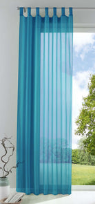 Schlaufenschal Gardine uni transparent Voile 61175 Türkis HxB 225x140 cm Gardinenschal 61175tuerkis_dfbebae2-cce1-48ac-bea8-b858575e6679 | gerdinenbox.com
