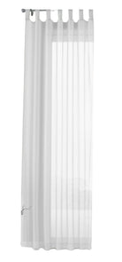 Schlaufenschal Gardine uni transparent Voile 61175 Gardinenschal 61175weiss-crop | gerdinenbox.com
