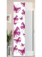 2er Set Schiebegardine Flächenvorhang Wildseide Optik und Voile Paneel 80400 Butterfly Schiebegardine 80400butterfly | gerdinenbox.com