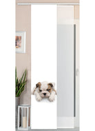 2er Set Schiebegardine Flächenvorhang Wildseide Optik und Voile Paneel 80400 Welpe Schiebegardine 80400welpe | gerdinenbox.com