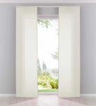 2er Pack Flächenvorhänge Schiebegardinen komplett Set Cationic blickdicht Leinen Optik natura seidenmatt Landhaus Stil 204411-2 Creme Schiebegardine Fl_chenvorh_nge_creme | gerdinenbox.com
