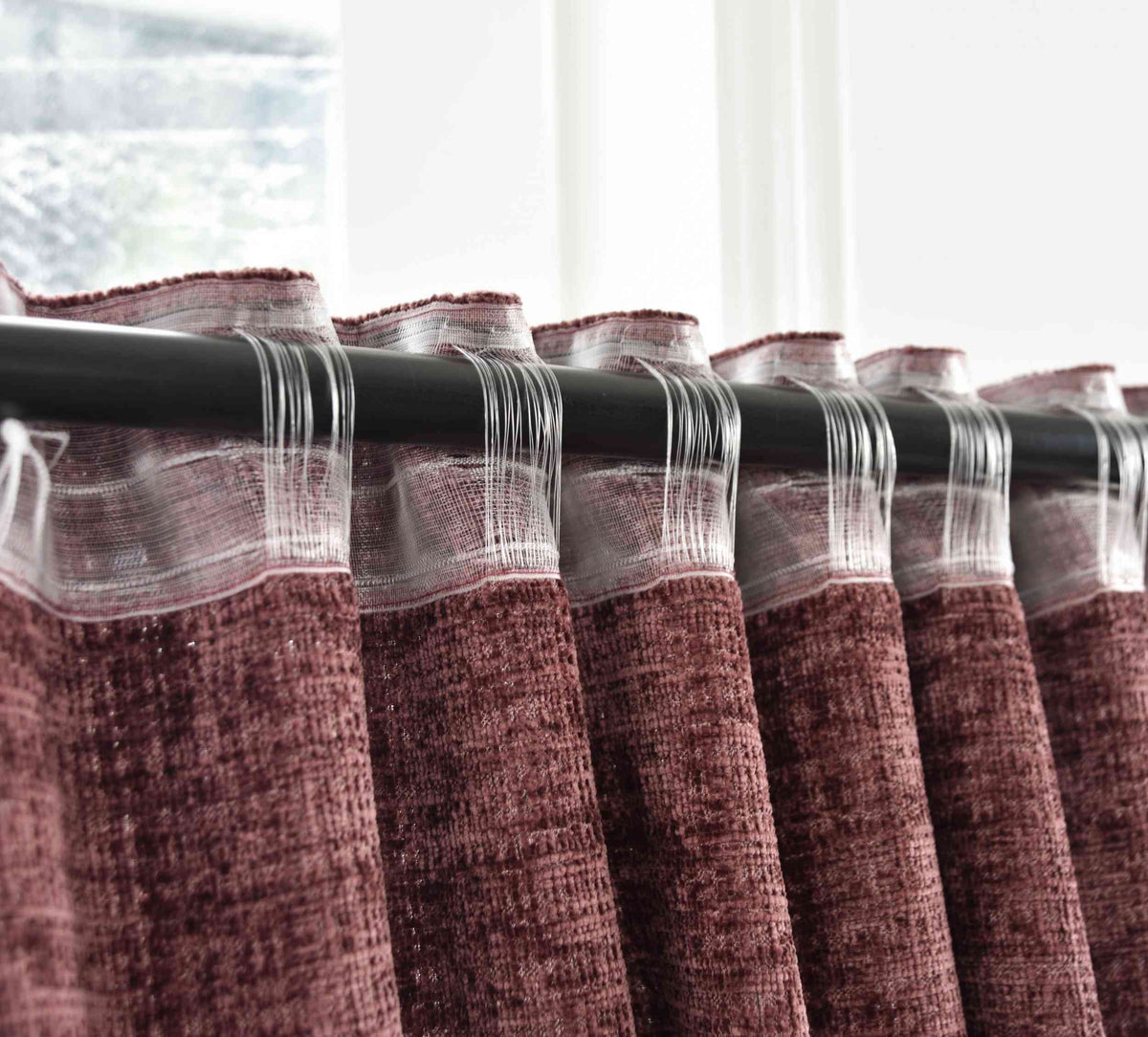 Vorhang Chenille Jacquard »RIGA« mit Multiband-Aufhängung Luxuriöser Stil für Ihr Zuhause 2023500 Vorhang Img1420 | gerdinenbox.com