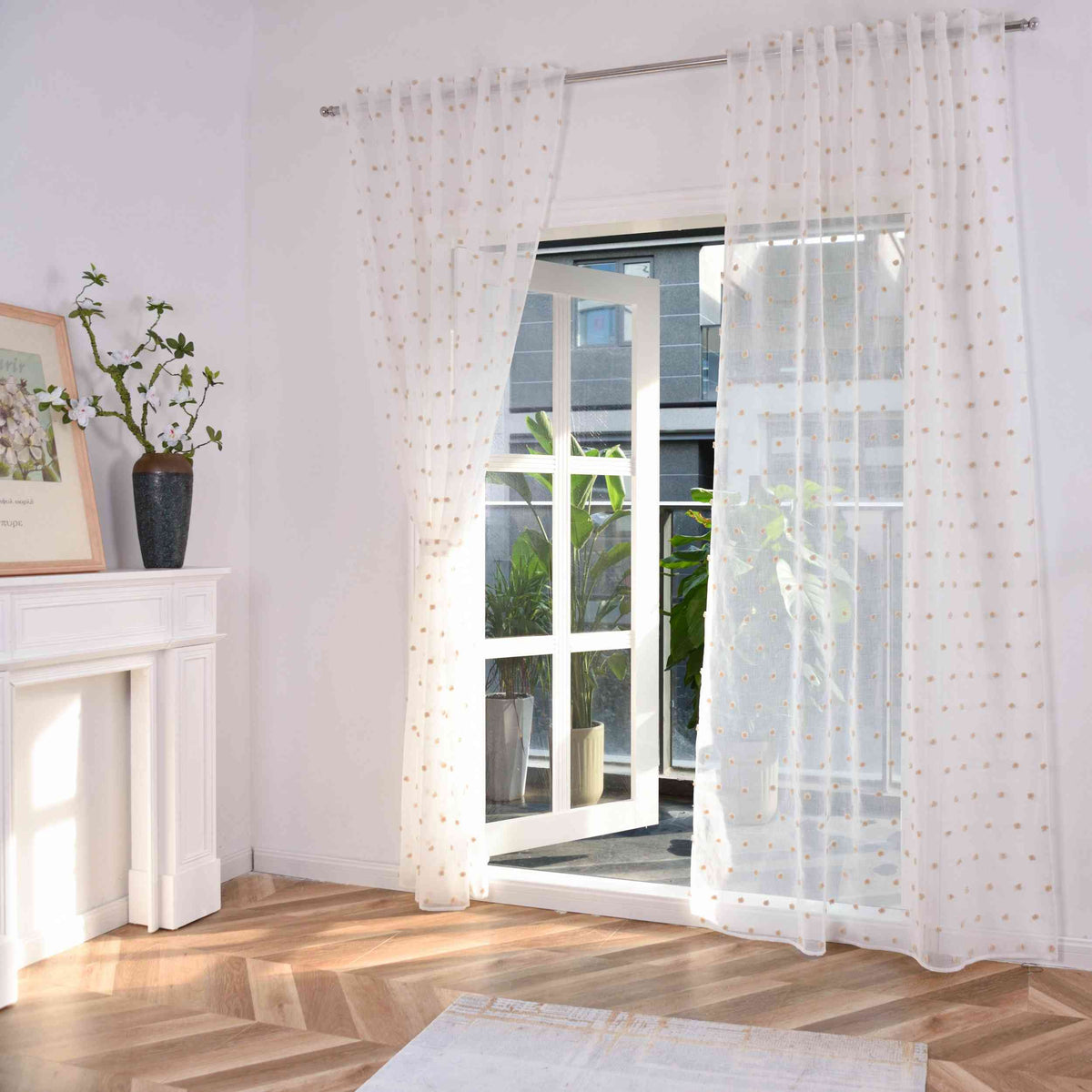 2er Set Gardine »VALENCIA« Multiband Aufhängung Scherli Transparent Leinen-Optik 2023400-408S-2 Gardinen Set Img1723_1 | gerdinenbox.com