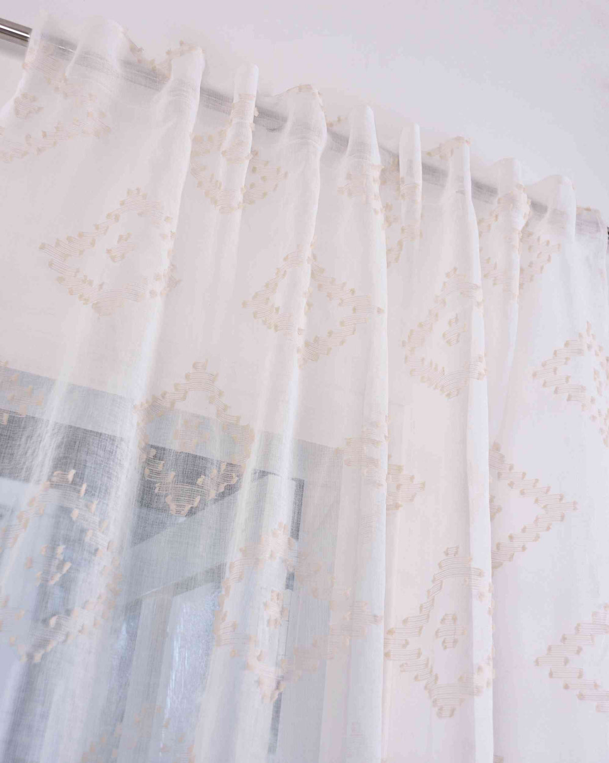 2er Set Gardine »VALENCIA« Multiband Aufhängung Scherli Transparent Leinen-Optik 2023400-408S-2 Gardinen Set Img1747 | gerdinenbox.com