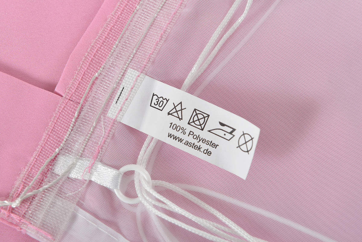 Doppel Raffrollo Palma Microsatin matt Voile Faltgardinen Faltrollo Schlaufenrollo mit Universalgardinenband 20410 Raffrollo Img29953 | gerdinenbox.com
