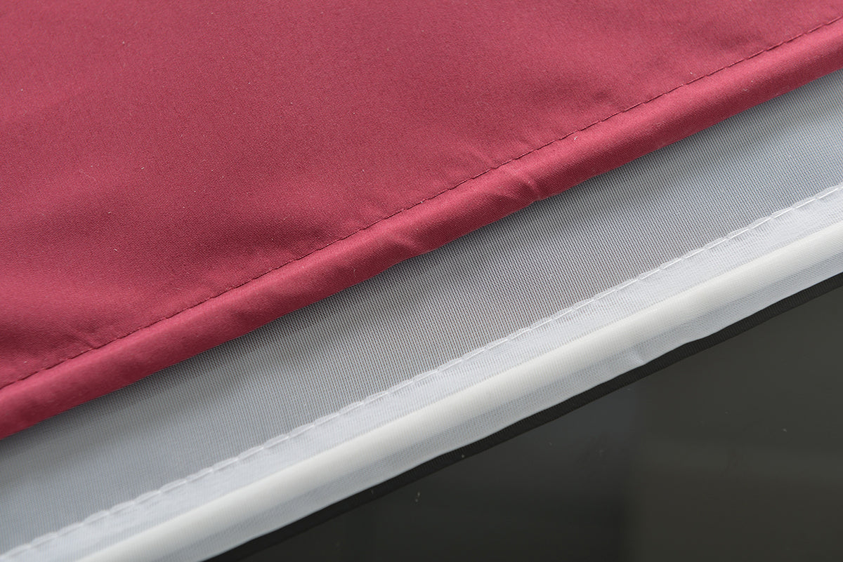 Doppel Raffrollo Palma Microsatin matt Voile Faltgardinen Faltrollo Schlaufenrollo mit Universalgardinenband 20410 Raffrollo Img29973 | gerdinenbox.com